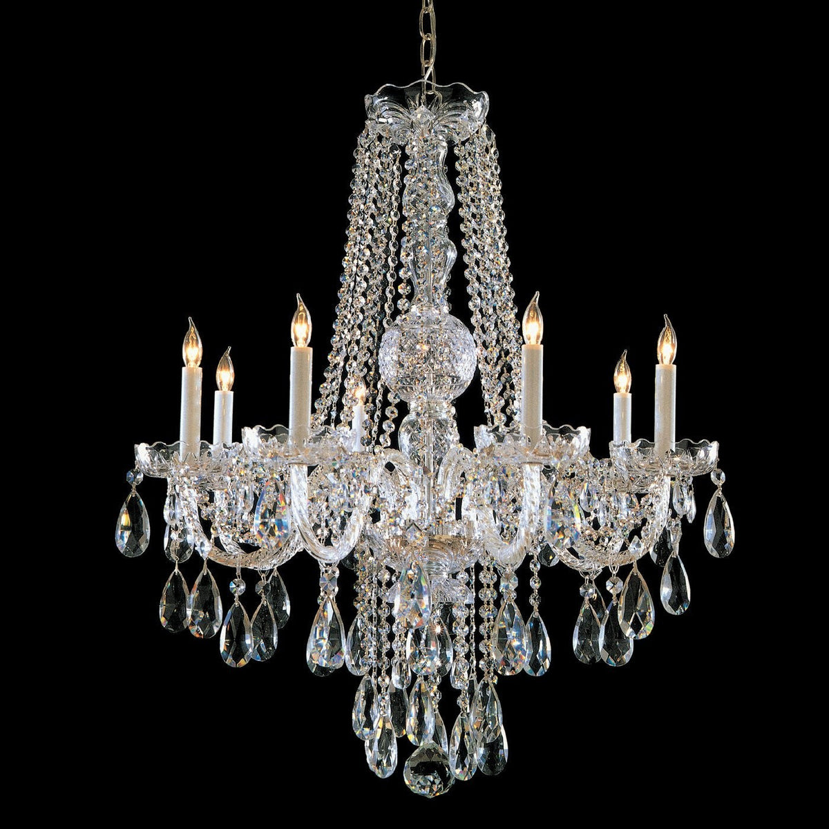 Polished chrome 8 Light Bohemiancrystal Chandelier