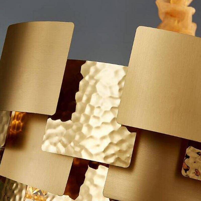 Bern Gold Plated Crystal Chandelier