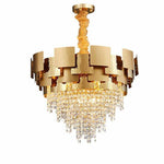 Bern Gold Plated Crystal Chandelier