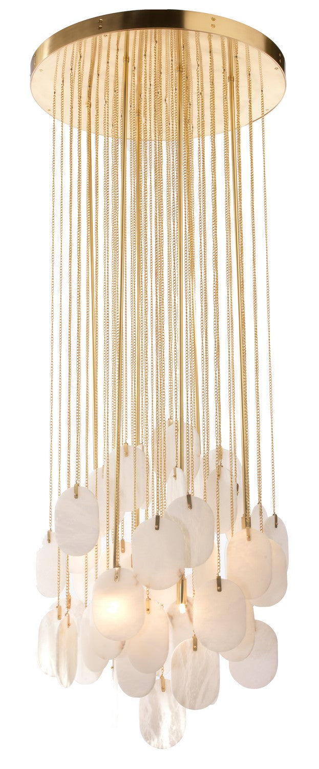 Constaledo Six Light Pendant Brass