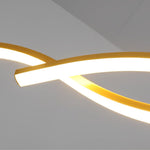 Wavy Lines Minimalist LED Ins Nordic Dining Room Chandeliers Hanging Lamp