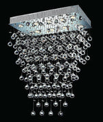 polished chrome Contemporary Crystal Chandelier droped with crystal balls