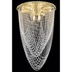 Tranquil Gold 10-Light Flush Mount with Royal Cut Crystal