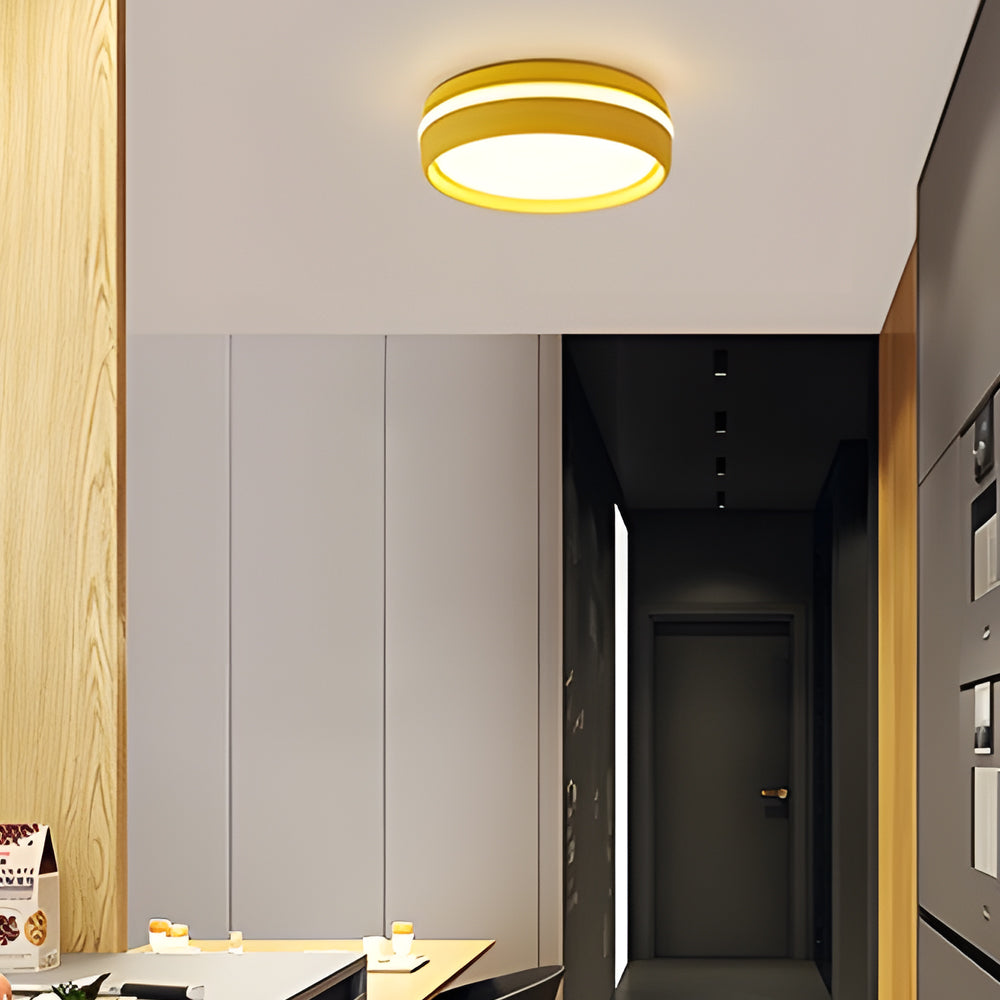 7.9-Inch Round Flush Mount Lighting LED Ceiling Light Acrylic Ceiling Lamp Ceiling-Mounted LED Light for Bedroom