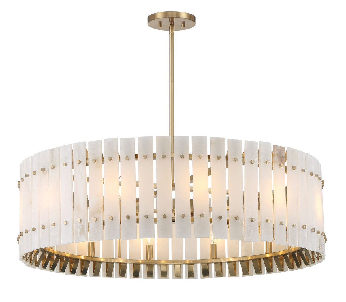Bardon 12 Light Pendant Celeste Brass