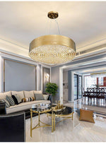 Modern LED Crystal Drum Chandelier By Morsale