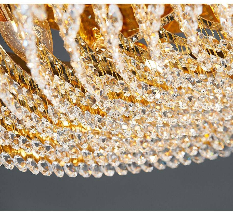 Modern LED Crystal Drum Chandelier By Morsale
