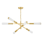 Dashiell LED Chandelier Vintage Polished Brass