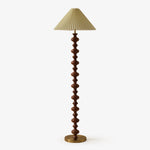 Sculpted Rhythm Wood Floor Lamp