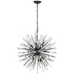 Lys LED Chandelier Bronze and Alabaster