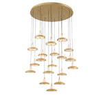 Mantova LED Chandelier Painted Antique Brass