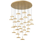 Mantova LED Chandelier Painted Antique Brass