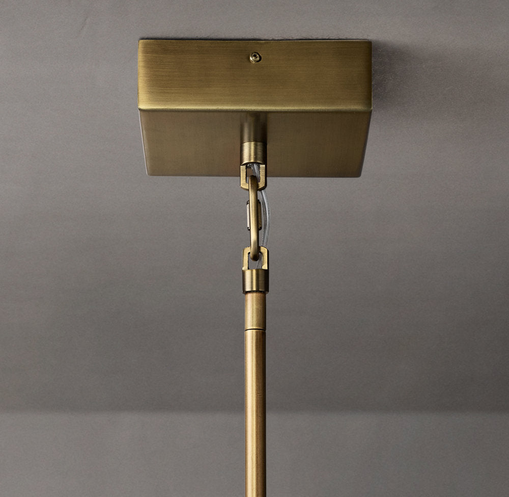 Lattice Clear Glass Pendant