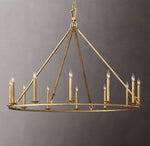 19th C. English Openwork Round Chandelier 50"