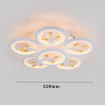 16 Lights Flower Dimmable LED White Nordic Ceiling Lights Flush Mount Lighting