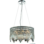 Maxim Chrome Twelve-Light 20-Inch Pendant with Royal Cut Clear Crystal