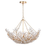 Cheshire Basin Chandelier, 6-Light, Gold Leaf, 27.5"W (16-1174GL 504X4XW)