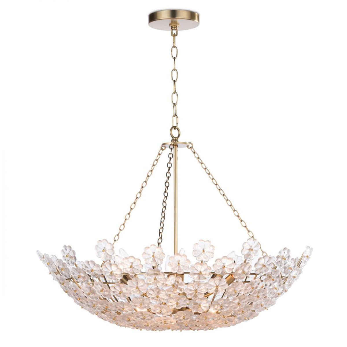 Charlotte Chandelier, 12-Light, Natural Brass, 30.5"W (16-1177 504X4XM)