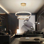 Capri Double Ring Crystal Chandelier