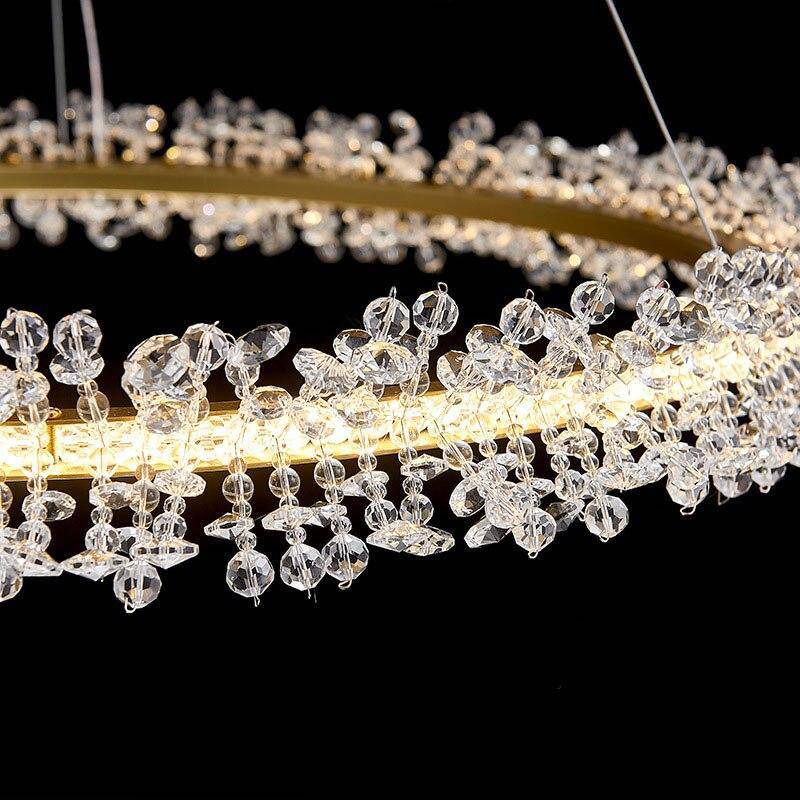 Capri Double Ring Crystal Chandelier
