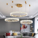 Capri 3-Ring Crystal Chandelier