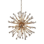 Rose Gold Crystal Sphere Light Fixture