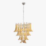 Murano Amber Lily Chandelier