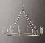 19TH C. ENGLISH OPENWORK ROUND CHANDELIER 60"