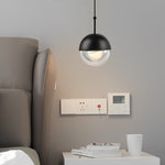 Round Rotating Minimalist Metal Glass Nordic LED Pendant Light Chandelier