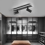 Minimalist Long Strip 2/3/4 Light LED Flush Mount Adjustable Spotlight