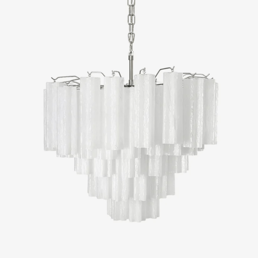 Frosted Murano Cascade Chandelier