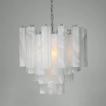 Frosted Glass Tubes Chandelier