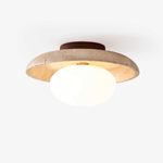 Lunaro Travertine Ceiling Lamp