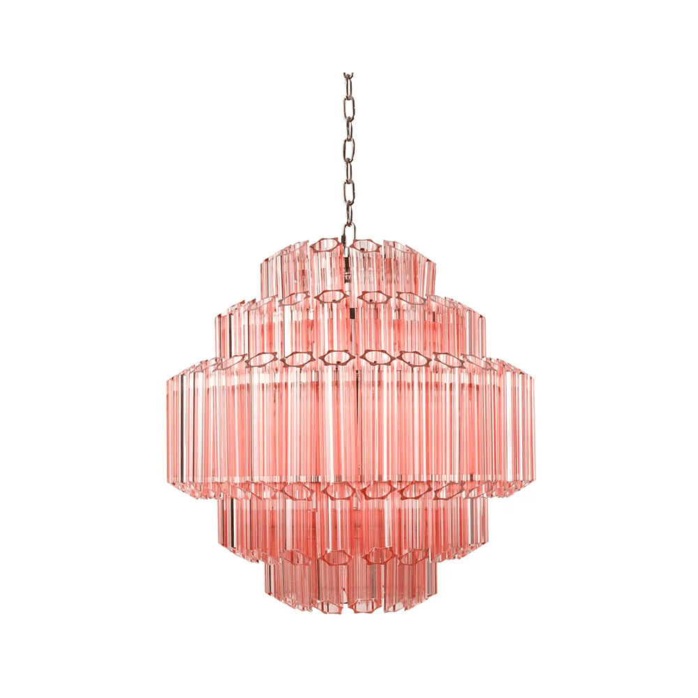Pink Palermo Murano Chandelier
