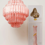Pink Palermo Murano Chandelier