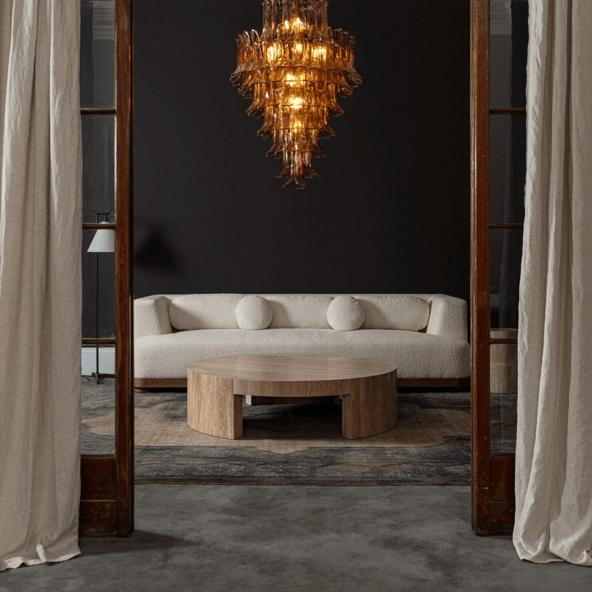 Amber Petalo Chandelier