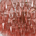 Pink Polygon Drop Chandelier
