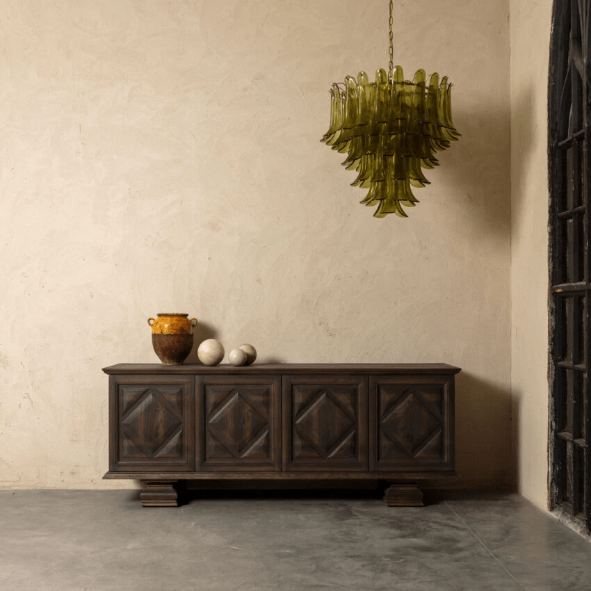 Green Petalo Chandelier