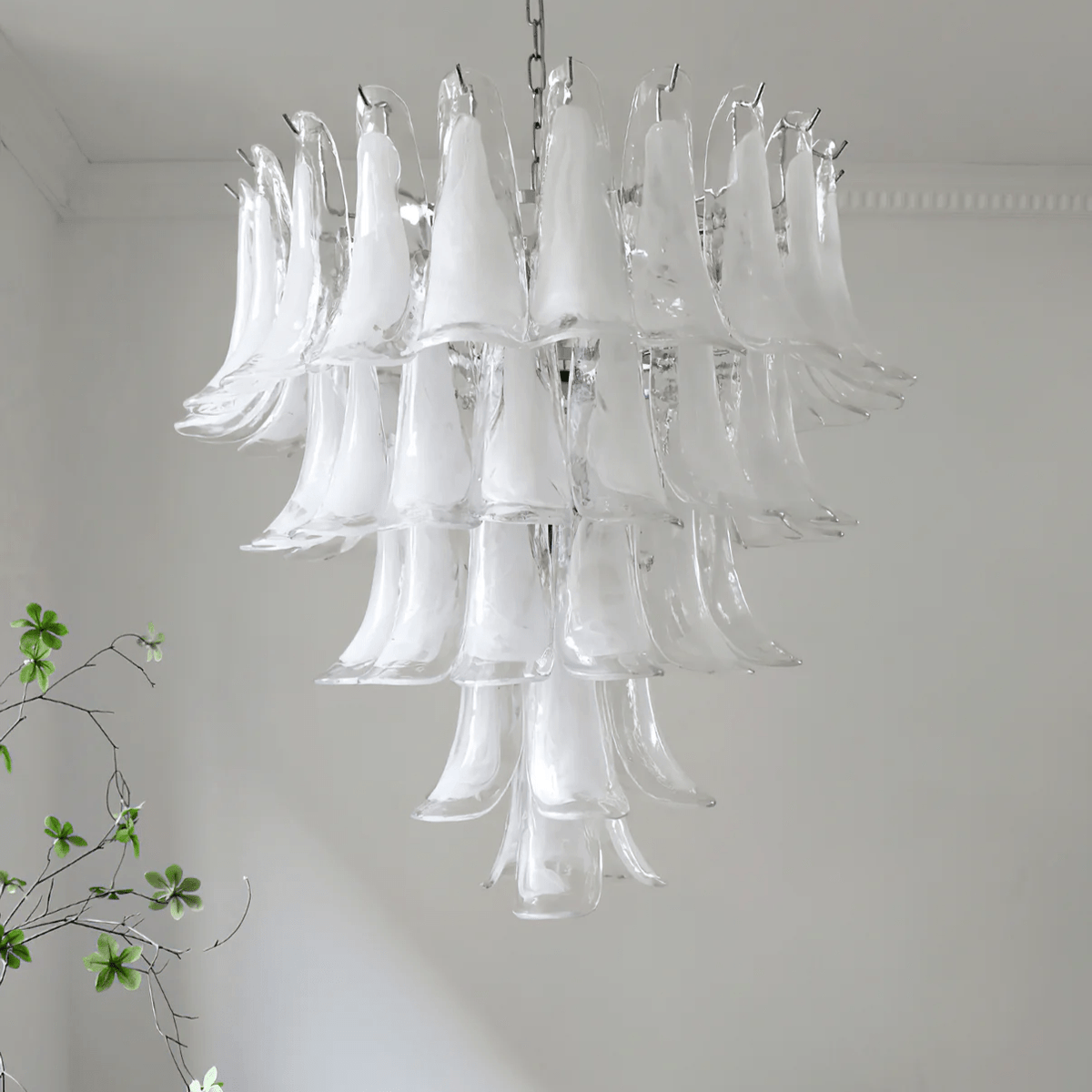 Murano Glass Petals Chandelier