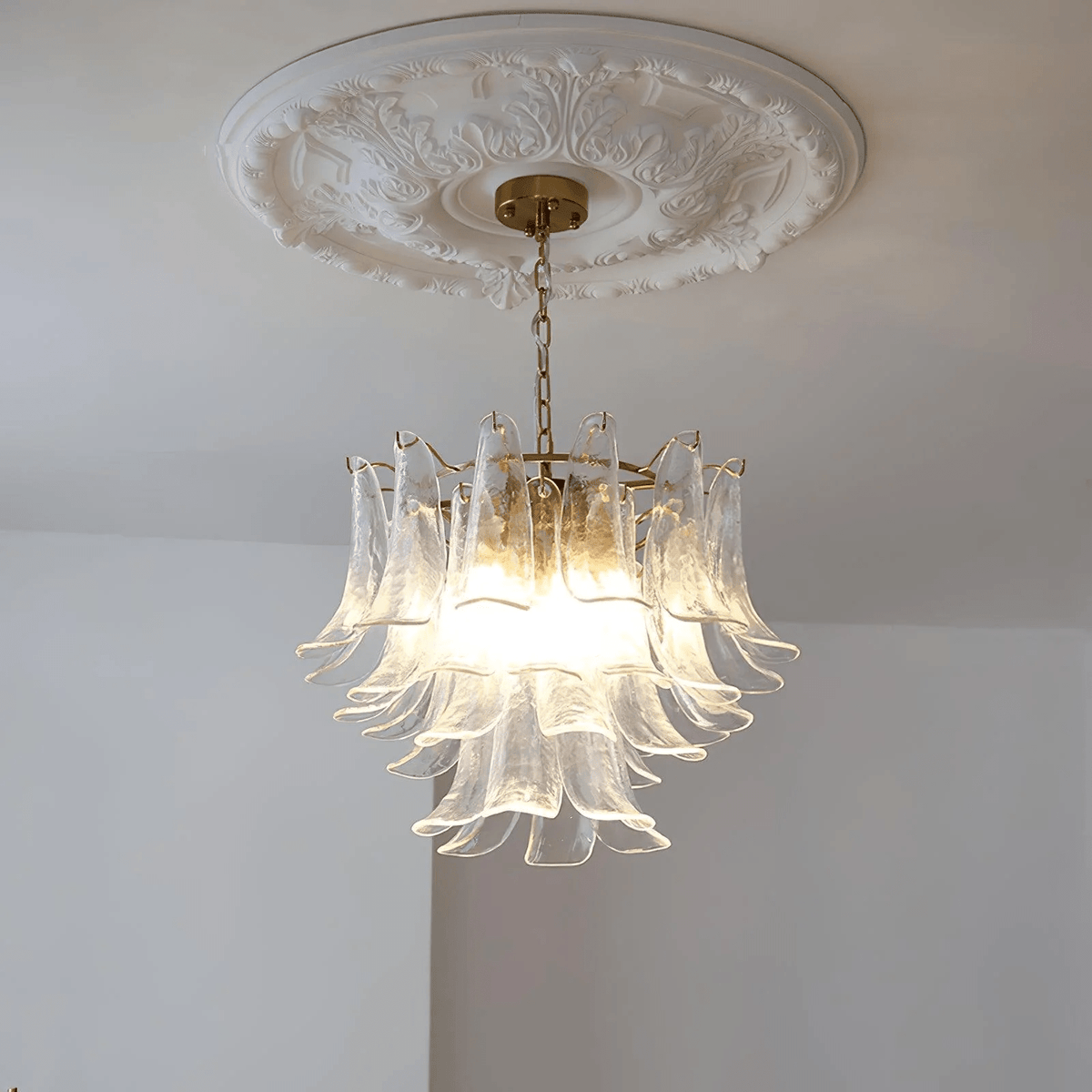 Murano Glass Petals Chandelier