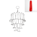 Murano Glass Petals Chandelier