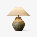 Verdigris Handle Table Lamp