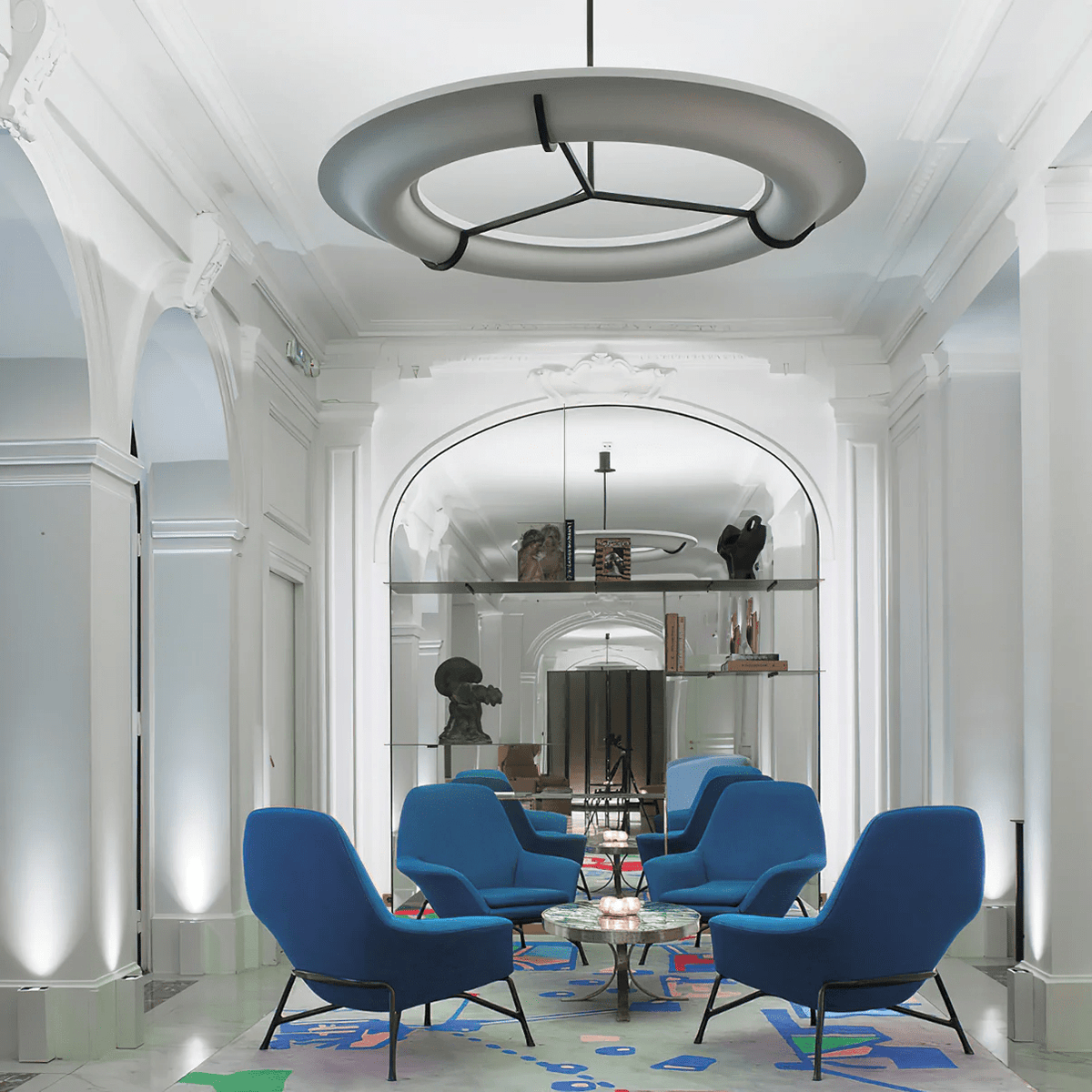 Carve Alabaster Pendant Light