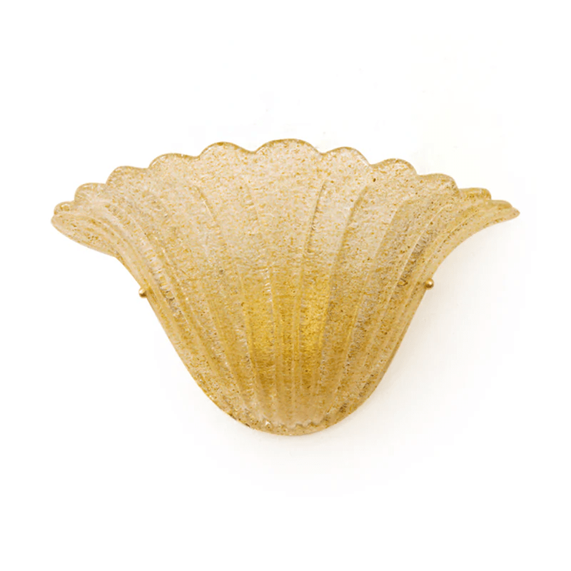 Scallop Edge Glass Wall Lamp