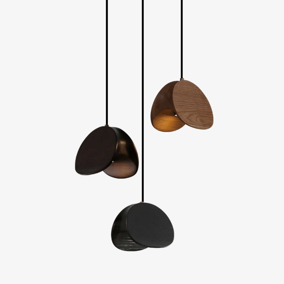 Orbit Fold Wood Pendant Light