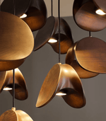 Orbit Fold Wood Pendant Light