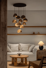 Orbit Fold Wood Pendant Light