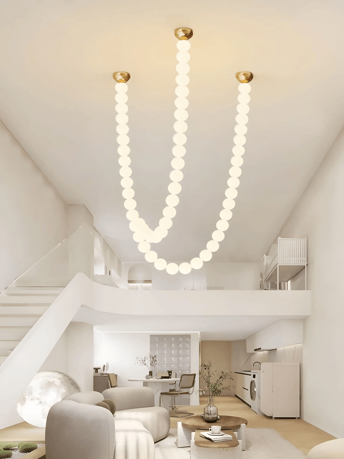 Halti Necklace Acrylic Chandelier