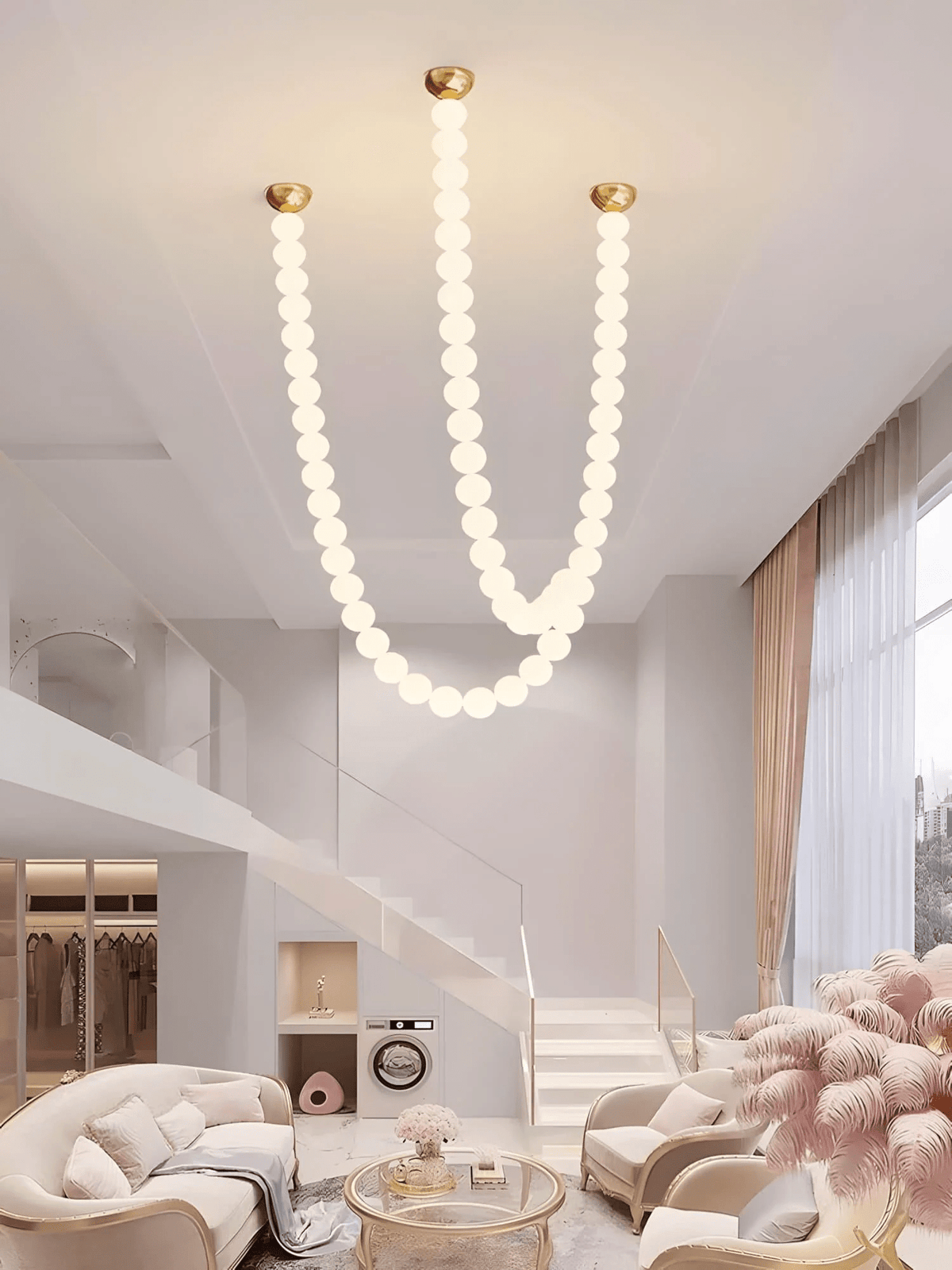 Halti Necklace Acrylic Chandelier