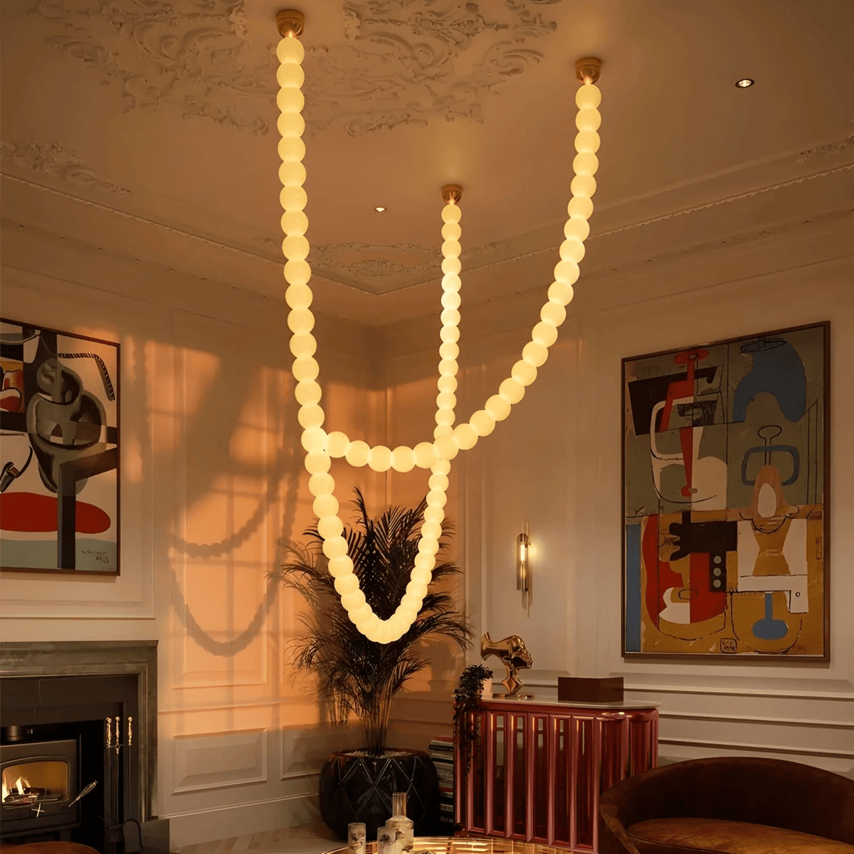 Halti Necklace Acrylic Chandelier